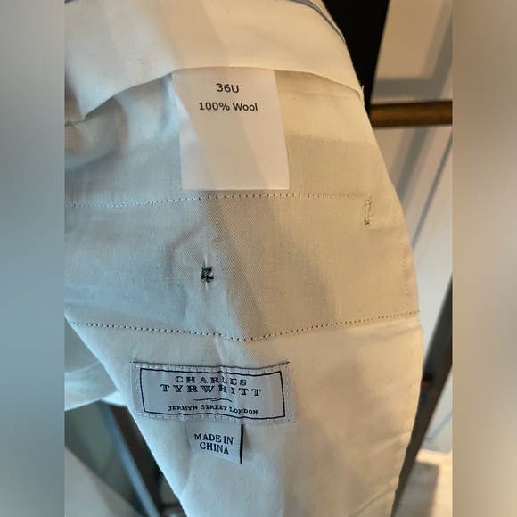 New (unworn) Charles Tyrwhitt solid navy blue tailored fit 2 piece suit - Picture 5 of 5